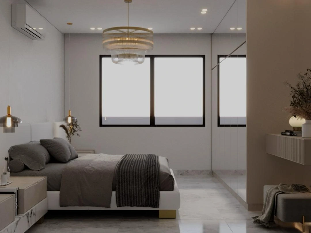 * Luxury master bedroom design in Abdoun villa Amman