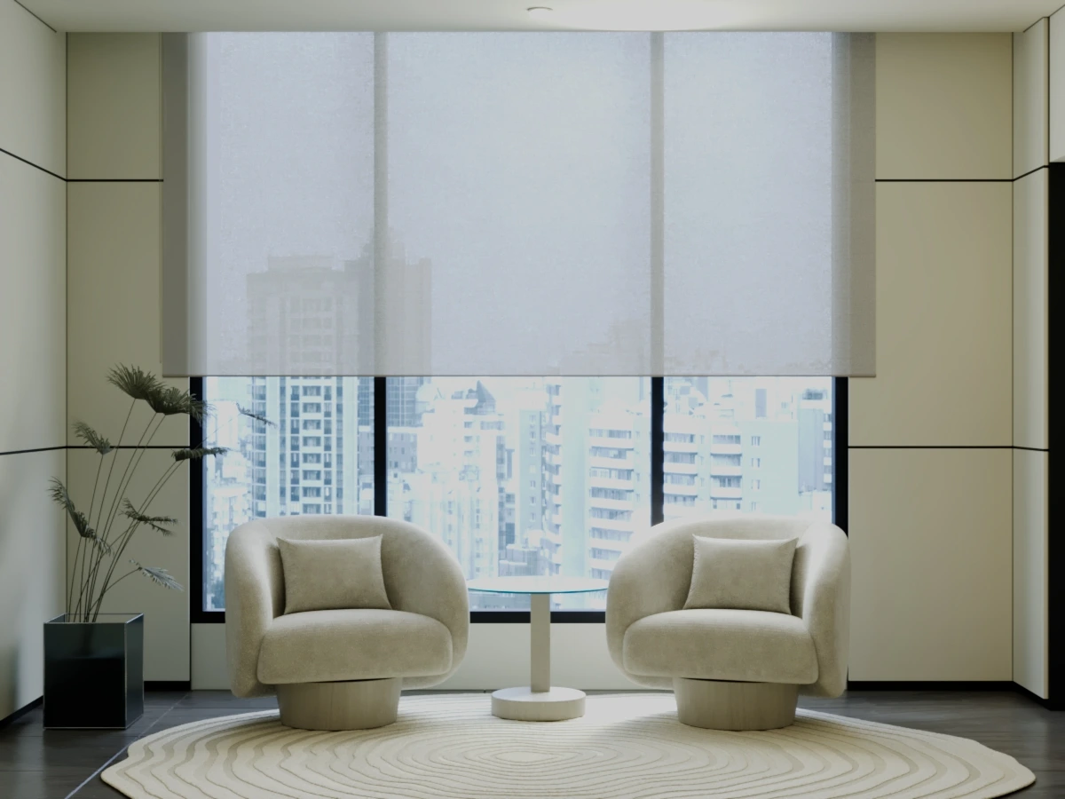 * Modern living room with custom furniture in Amman villa