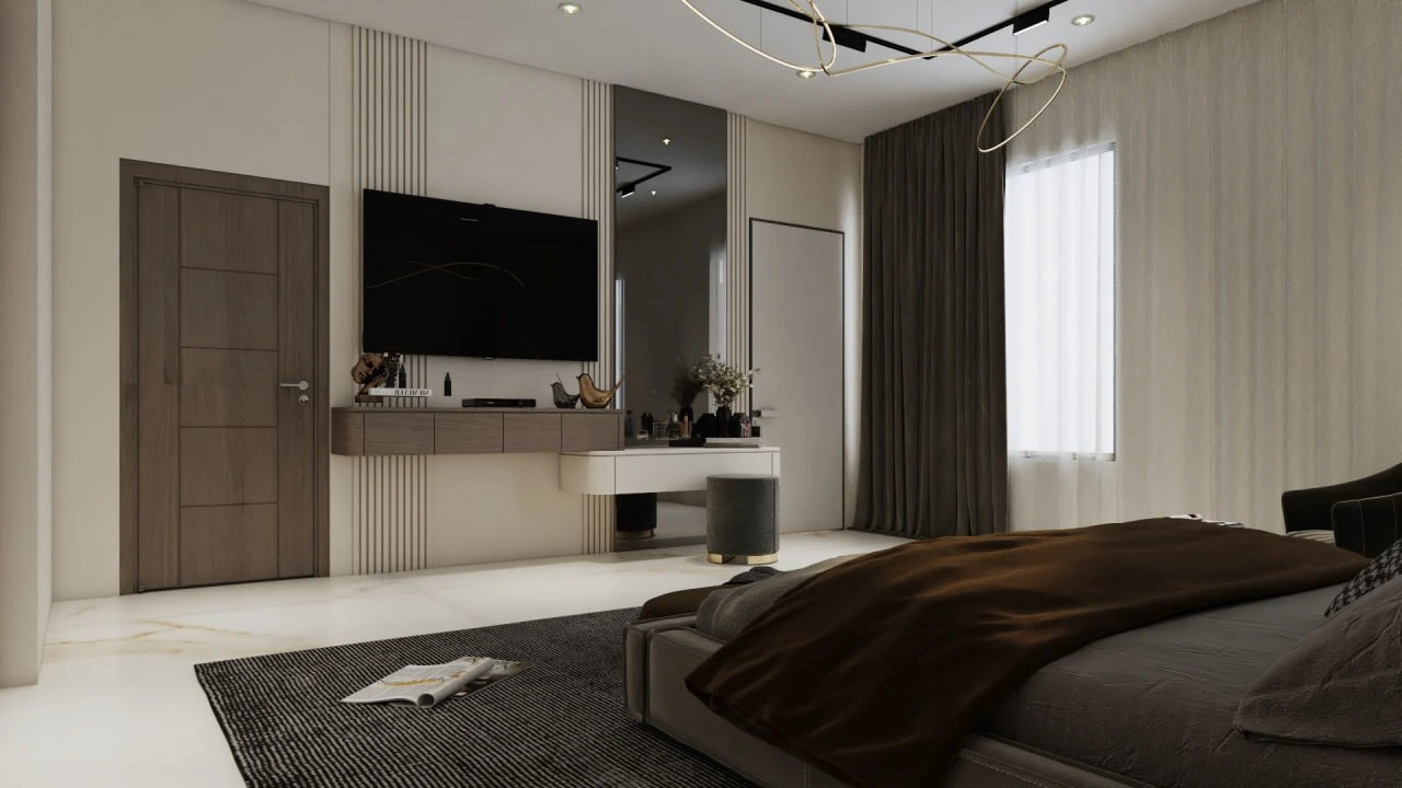 * Living room villa interior