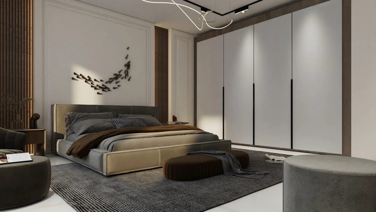 * Guest bedroom villa design