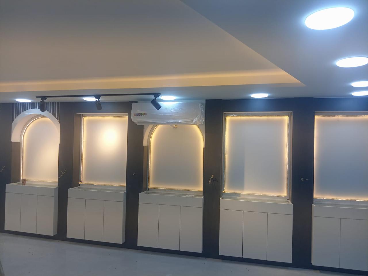 * Completed eyewear retail fit-out in Jordan with premium shelving and modern design elements